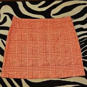 Forever 21 Red Plaid Mini Skirt